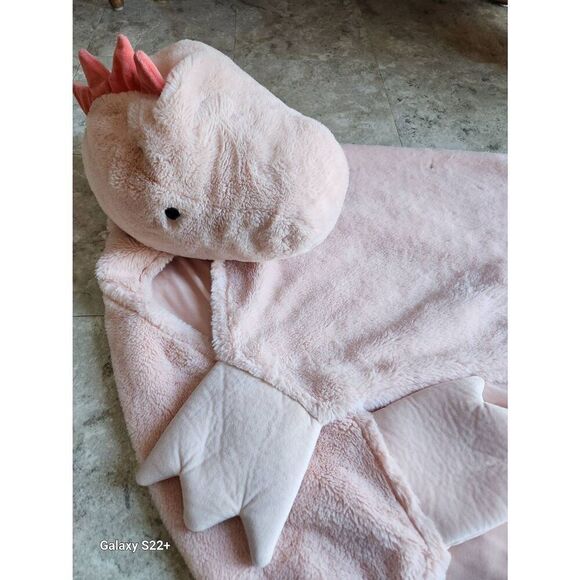 So cute! Dinosaur hooded plush blanket wrap for kids. Super soft. Pillowfort - Picture 9 of 14